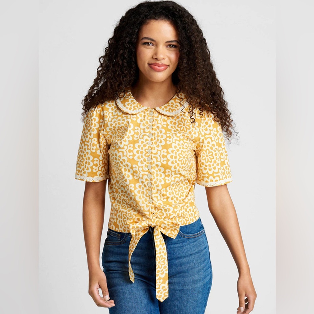 Pretty Vacant Women’s Vintage Sunflower Sojourn Yellow boho | Size M/L